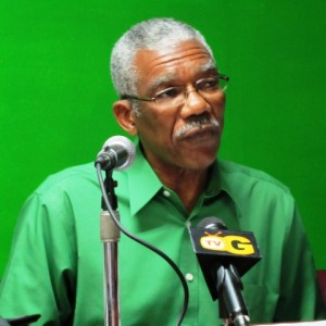 Leader of the APNU, David Granger. [iNews' Photo]