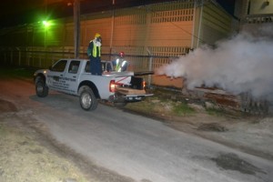 Fogging being done in Kitty, Georgetown in May