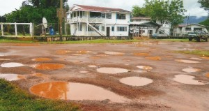 Access road to the GGMC Office at Mahdia