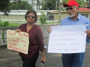 Former President, Donald Ramotar and former Education Minister, Priya Manickchand. [iNews' Photo]