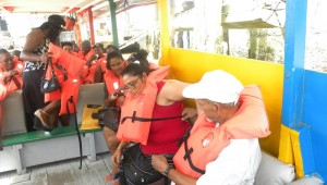 Passengers were told it was imperative to have life jackets on at all times.