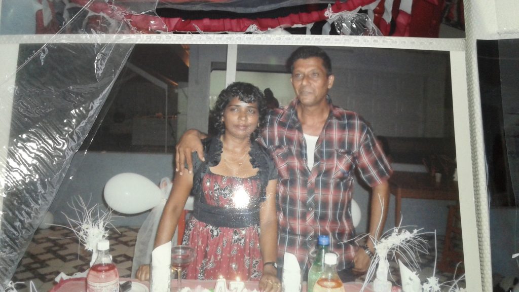 Prakash Seegobin and his wife 