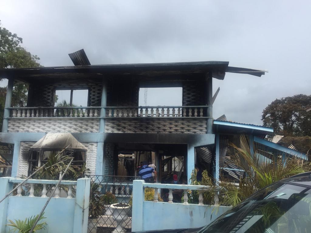 Fire Destroys Police Commander’s WCD Home, Vehicles | INews Guyana