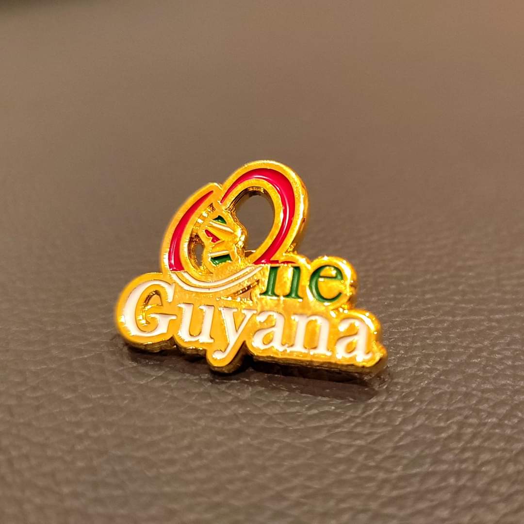 'One Guyana' Lapel Pin Launched - INews Guyana