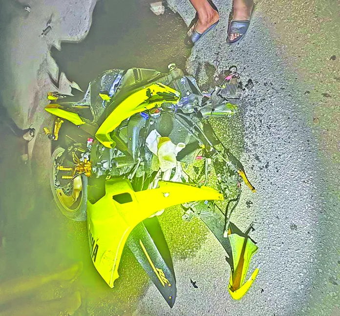 Another New Amsterdam crash leaves rider with fractured skull