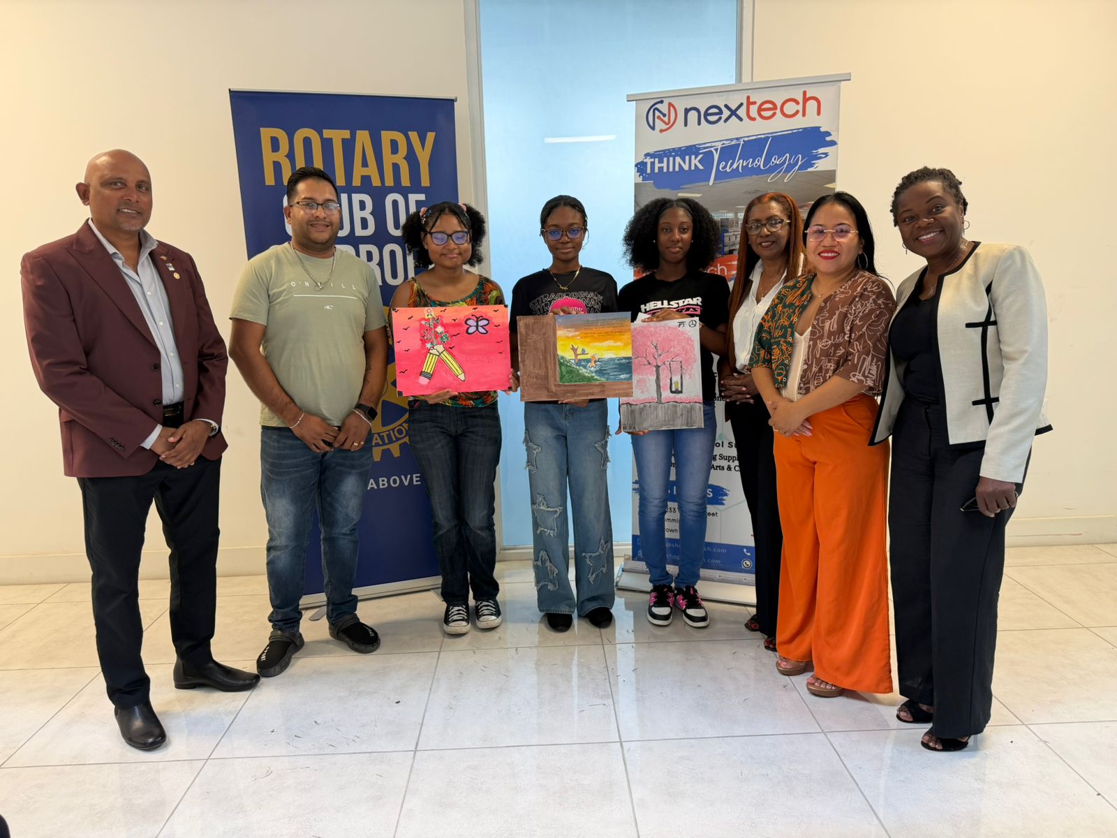 Rotary Club of Stabroek & Nextech Inc. host 12th annual peace-themed art competition