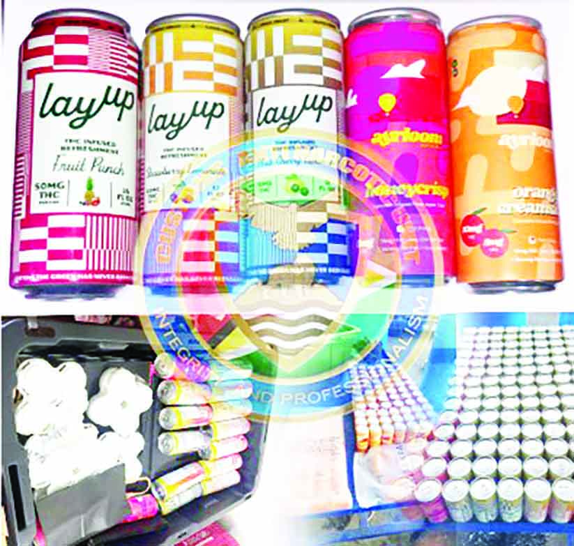 CANU seizes THC-infused beverages at CJIA