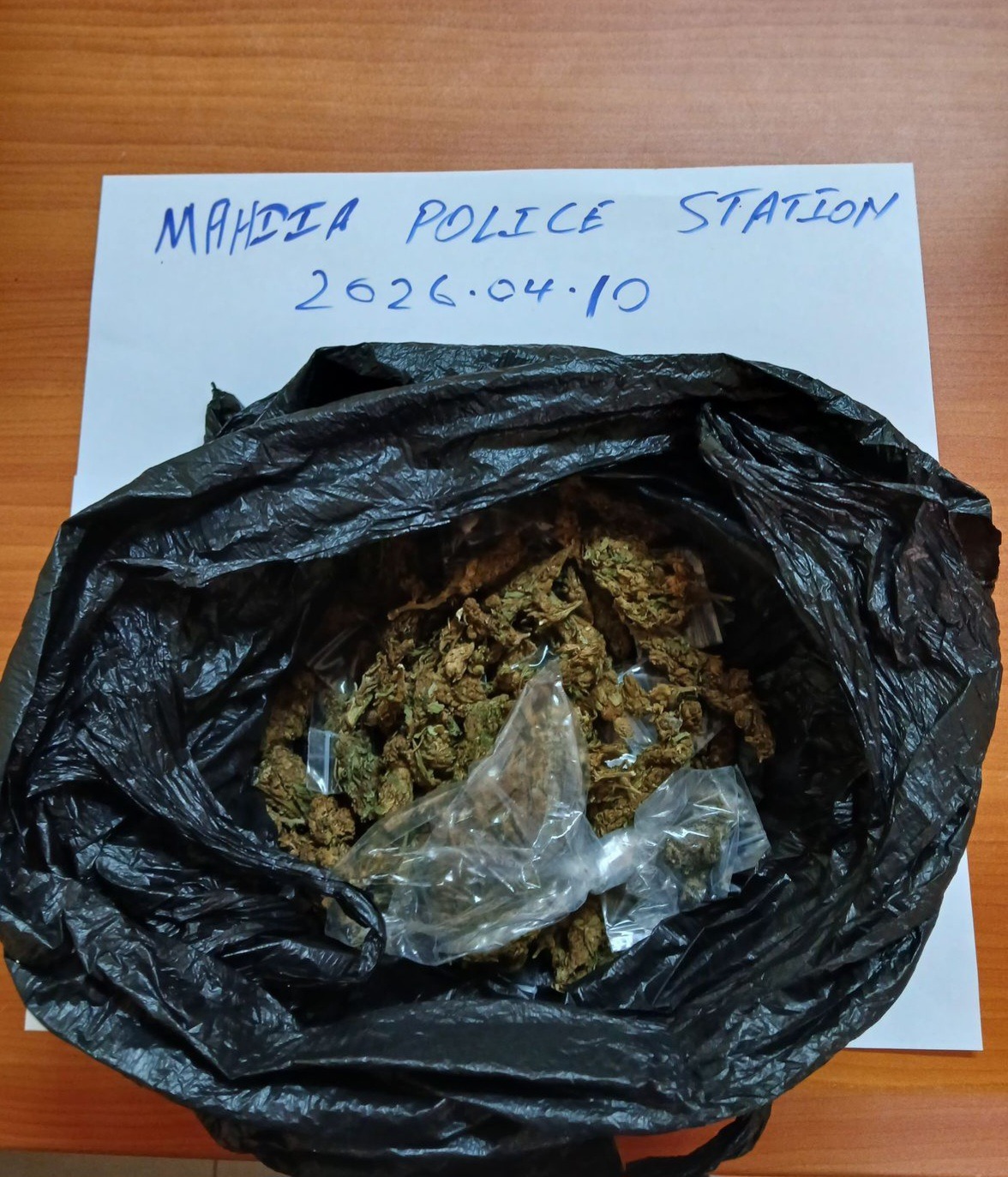 100g cannabis found at Mahdia, no arrests made