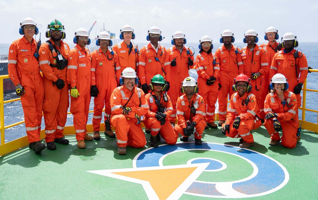 Cabinet team visits ONE GUYANA FPSO