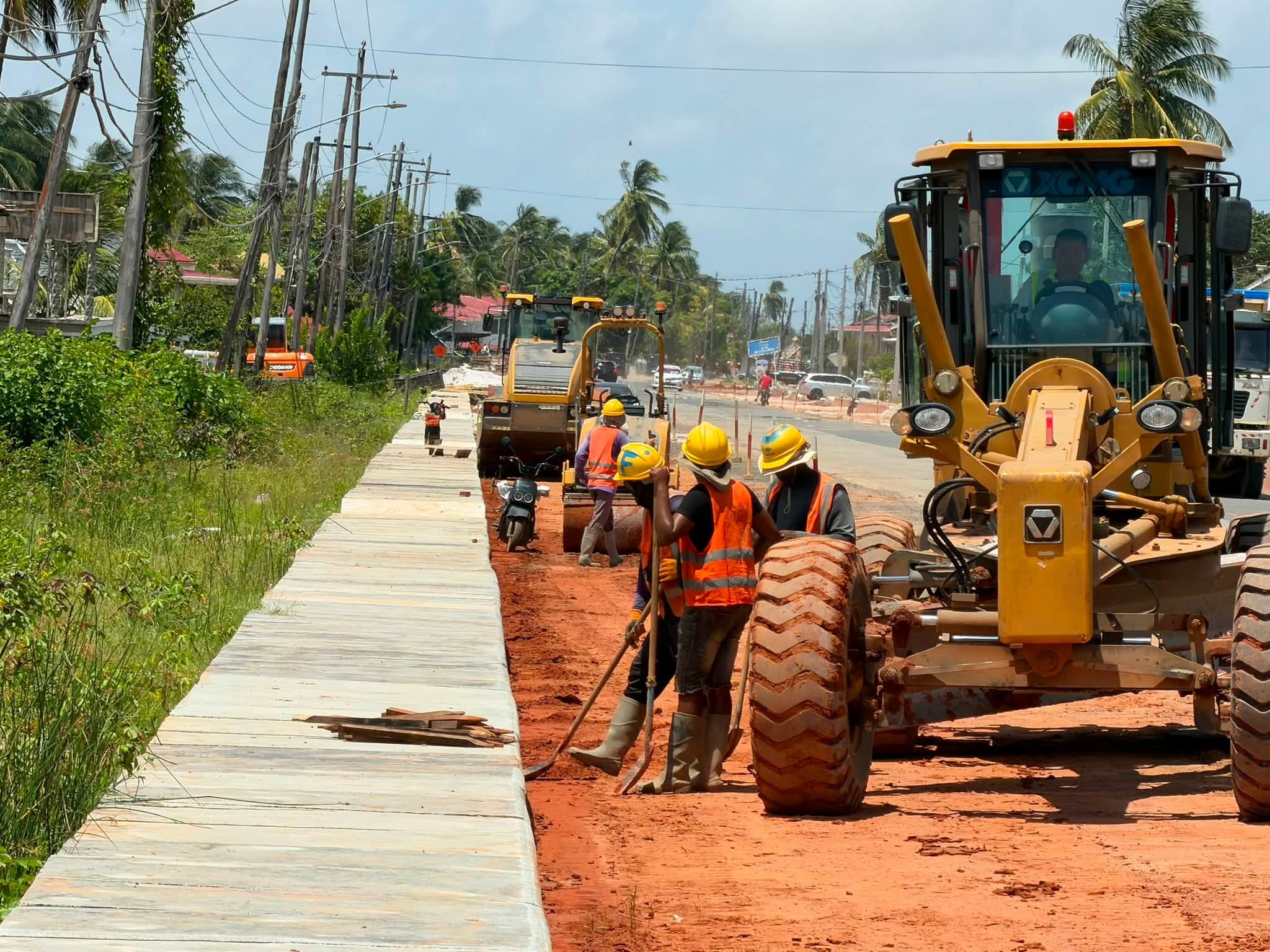 Works progressing on Palmyra-Moleson Creek Road expansion project – INews Guyana