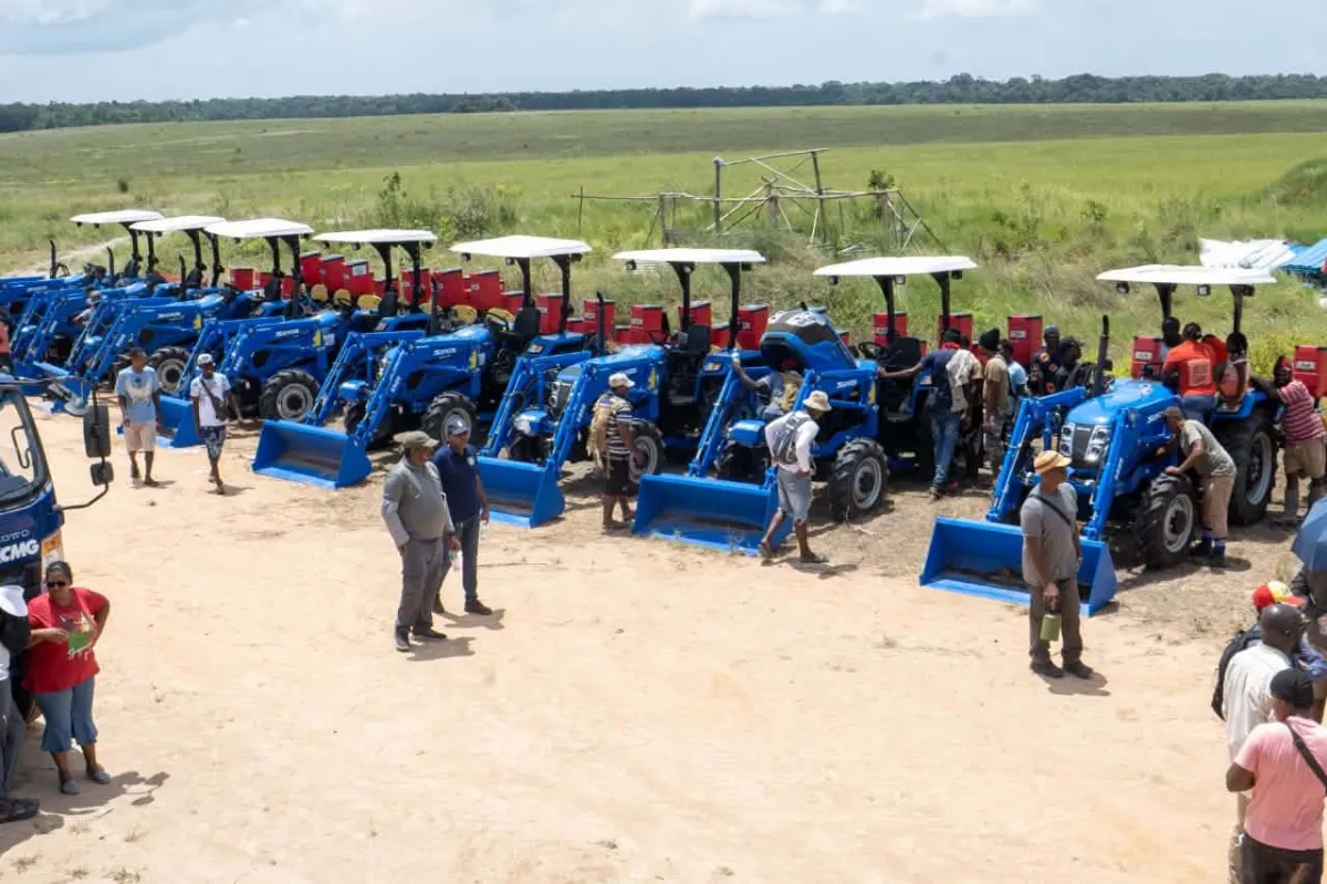 Berbice River communities receive machinery to expand production