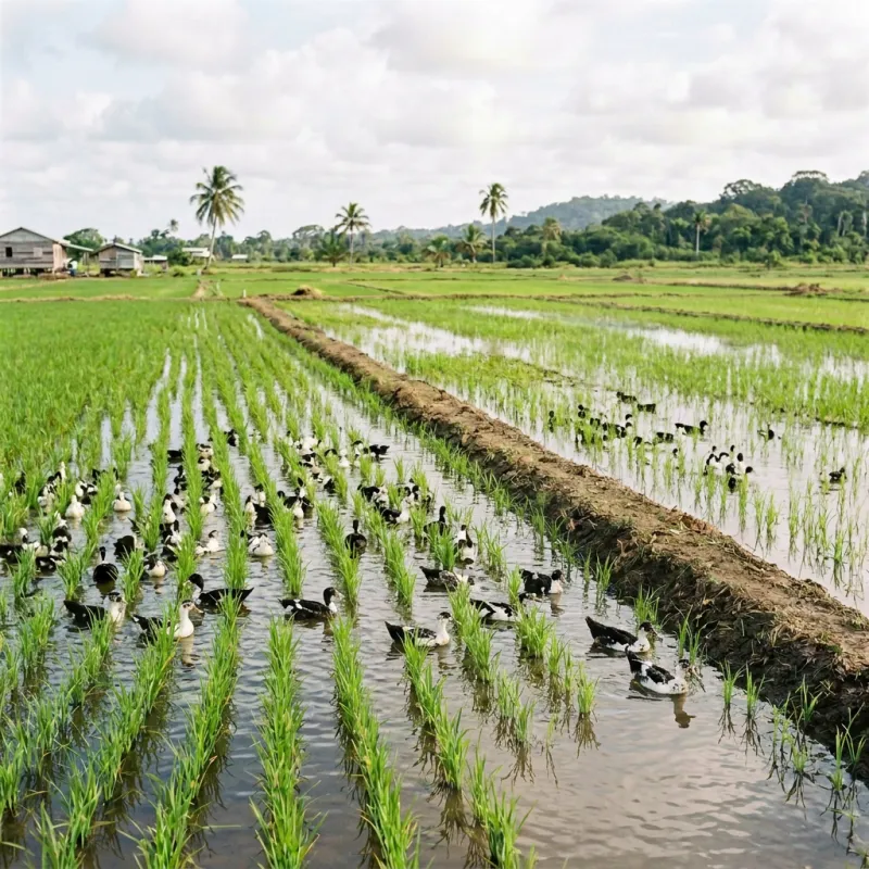 Duck-rice integration to boost farmers’ income, cut production costs