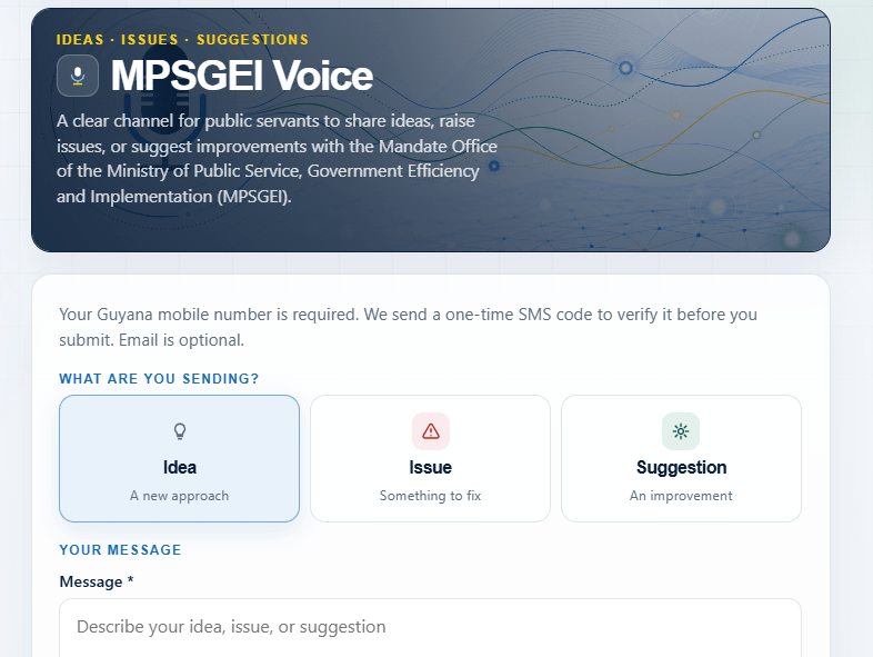 ‘The Voice’ website launched for public input on Govt services – INews Guyana ‘The Voice’ website launched for public input on Govt services – INews Guyana