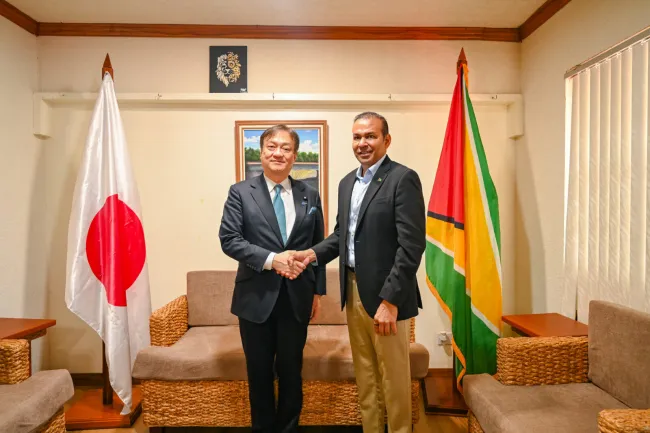 Guyana, Japan discuss deeper trade, investment cooperation